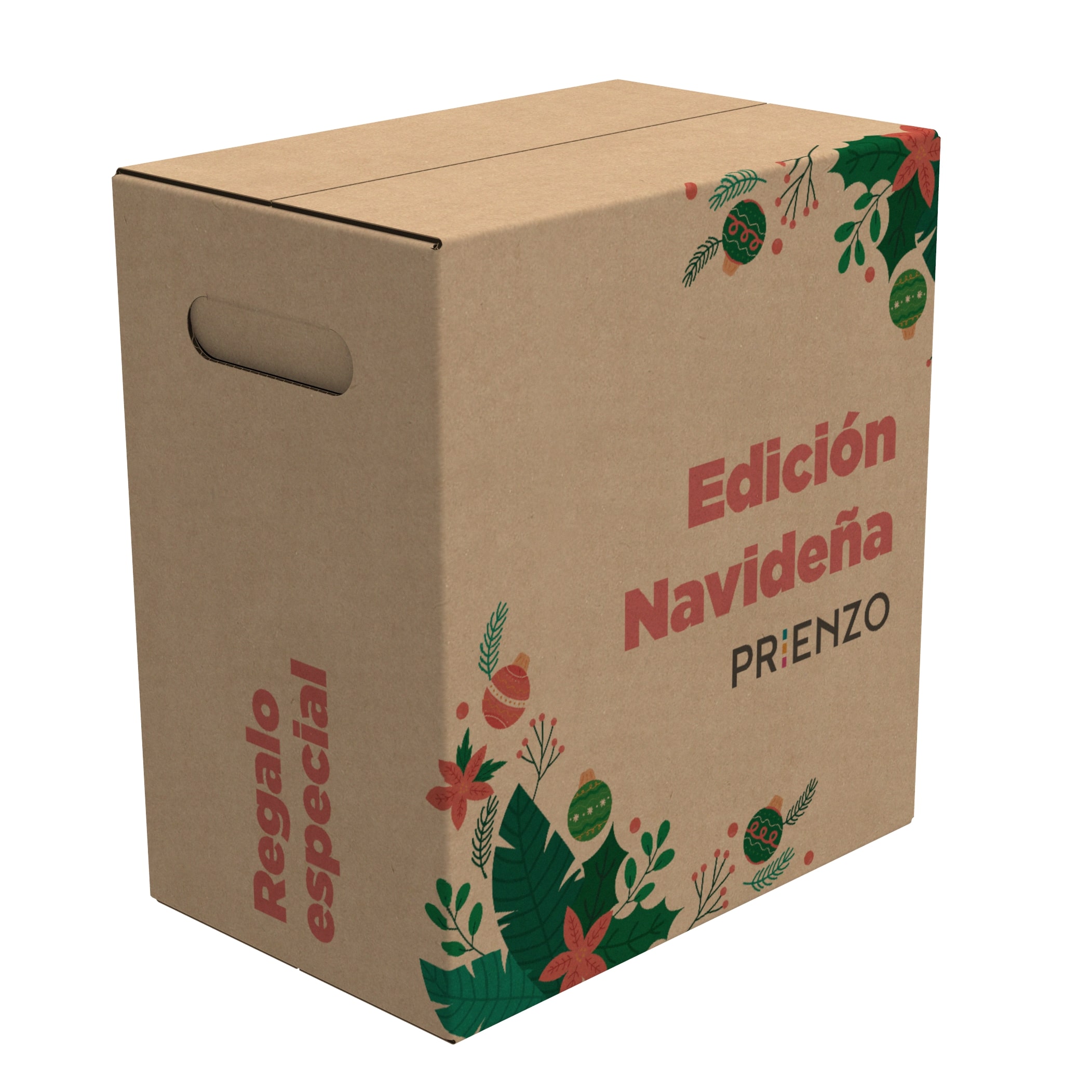 Pack de Cajas Navideñas en cartón Kraft - Prienzo